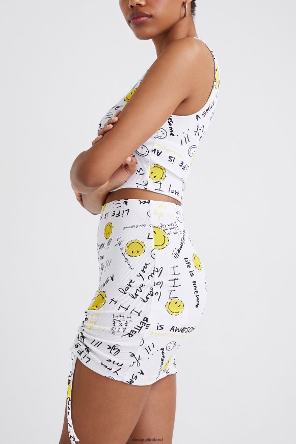 Desigual Women Slim Smiley mini skirt Clothing PFVZ0B459