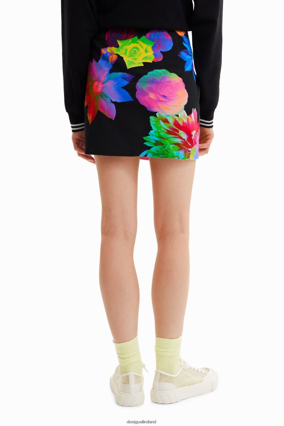 Desigual Women Slim floral mini skirt Clothing PFVZ0B1005