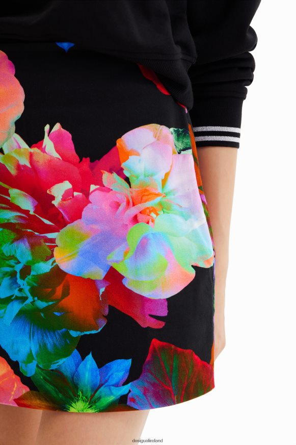 Desigual Women Slim floral mini skirt Clothing PFVZ0B1005