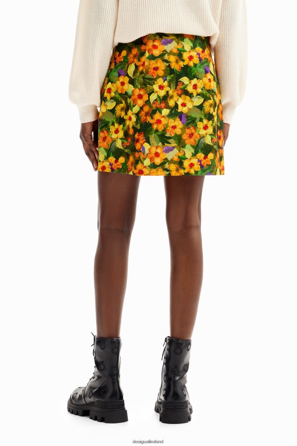 Desigual Women Slim floral mini skirt Clothing PFVZ0B203
