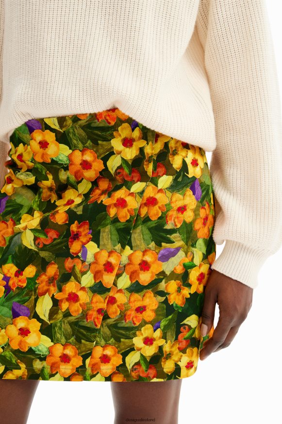 Desigual Women Slim floral mini skirt Clothing PFVZ0B203