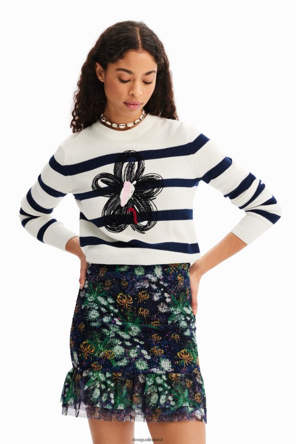 Desigual Women Slim floral mini skirt Clothing PFVZ0B672