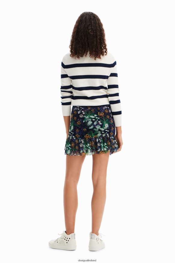 Desigual Women Slim floral mini skirt Clothing PFVZ0B672