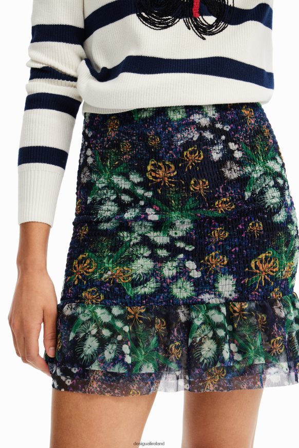 Desigual Women Slim floral mini skirt Clothing PFVZ0B672