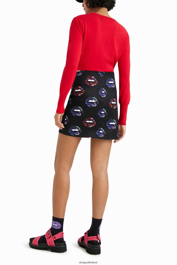 Desigual Women Slim lips miniskirt Clothing PFVZ0B1087