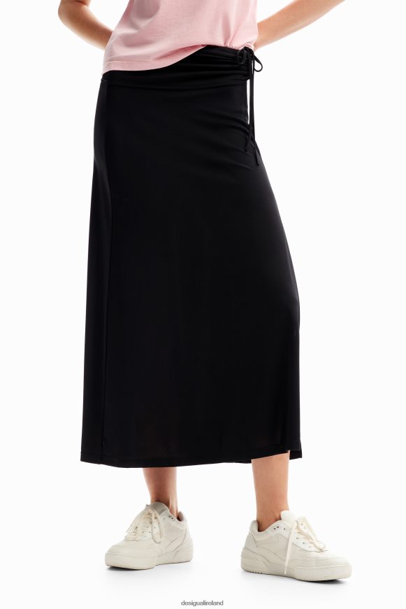 Desigual Women Slit midi skirt Clothing PFVZ0B840