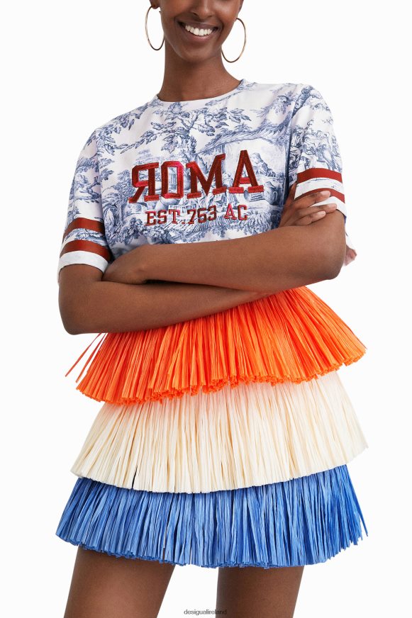 Desigual Women Stella Jean fringed mini skirt Clothing PFVZ0B613