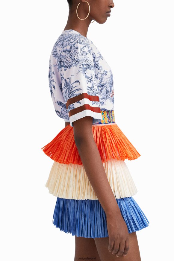 Desigual Women Stella Jean fringed mini skirt Clothing PFVZ0B613