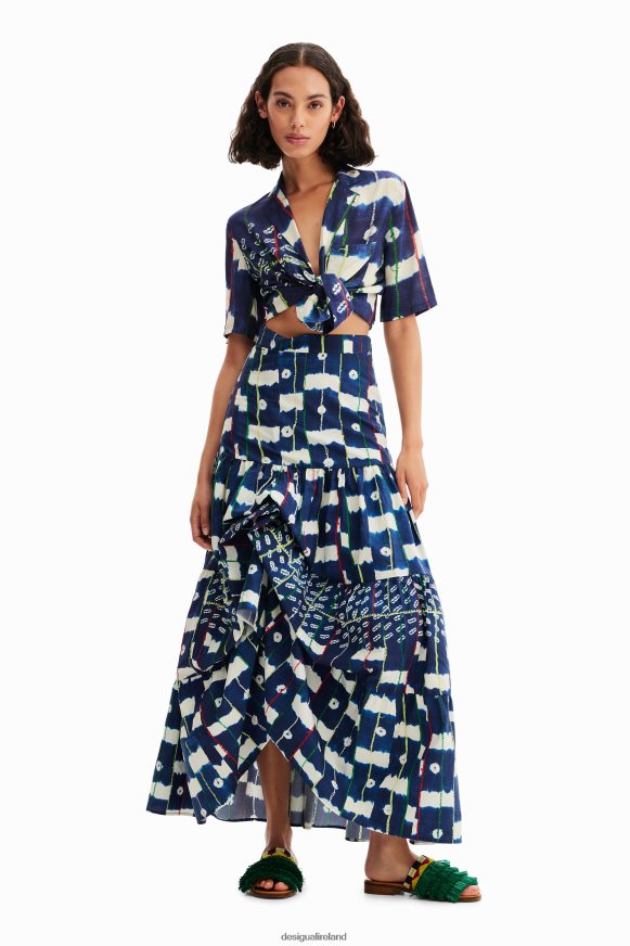 Desigual Women Stella Jean multi-position long skirt Clothing PFVZ0B311