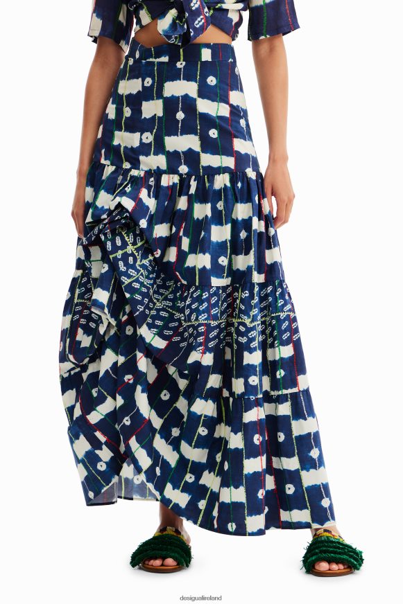 Desigual Women Stella Jean multi-position long skirt Clothing PFVZ0B311