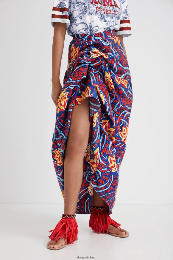 Desigual Women Stella Jean multiposition long skirt Clothing PFVZ0B355