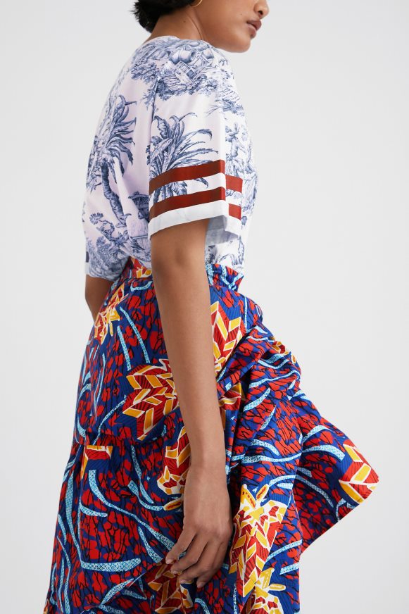 Desigual Women Stella Jean multiposition long skirt Clothing PFVZ0B355