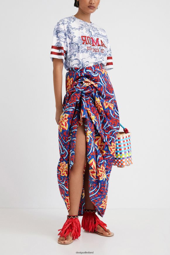 Desigual Women Stella Jean multiposition long skirt Clothing PFVZ0B355
