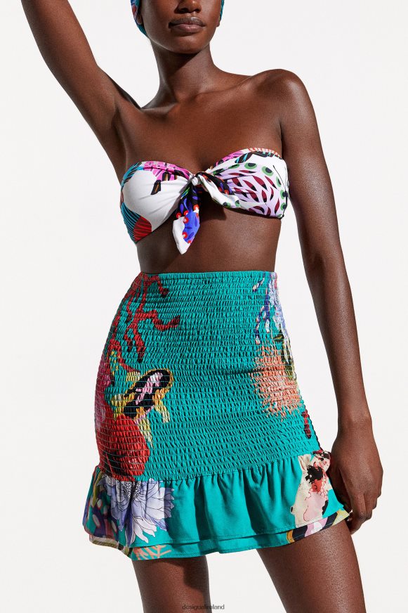 Desigual Women Sustainable coral miniskirt Clothing PFVZ0B635