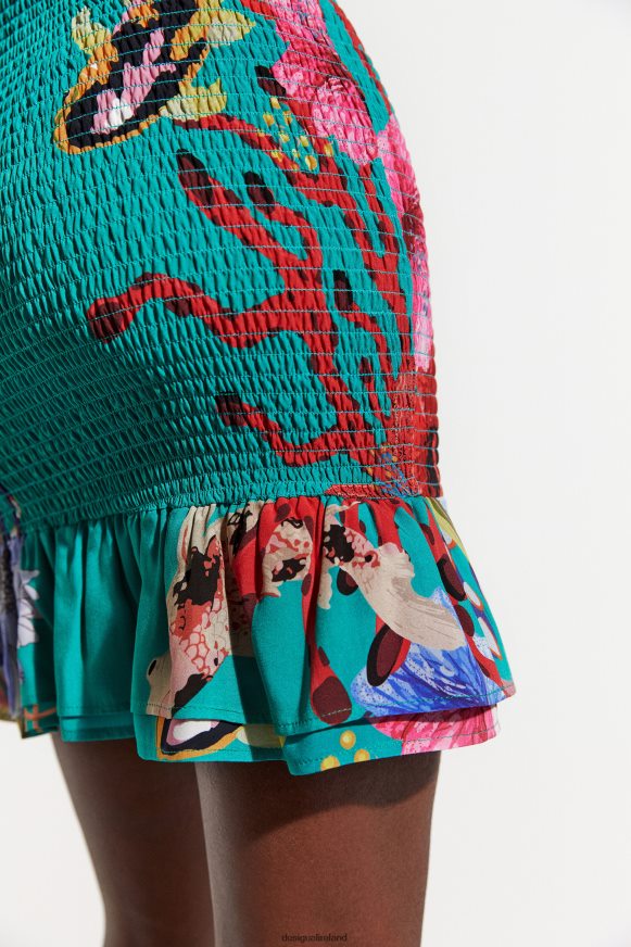 Desigual Women Sustainable coral miniskirt Clothing PFVZ0B635