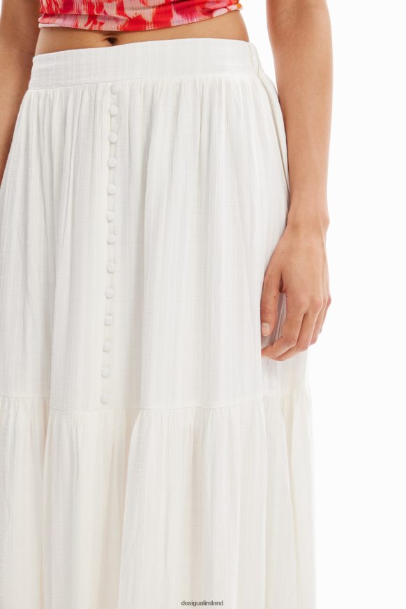 Desigual Women Textured midi skirt Clothing PFVZ0B859