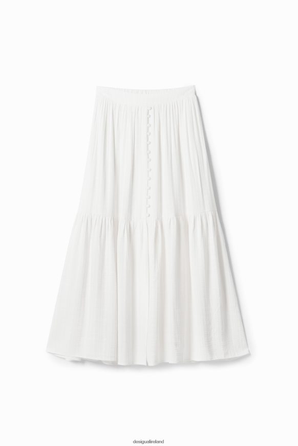Desigual Women Textured midi skirt Clothing PFVZ0B859