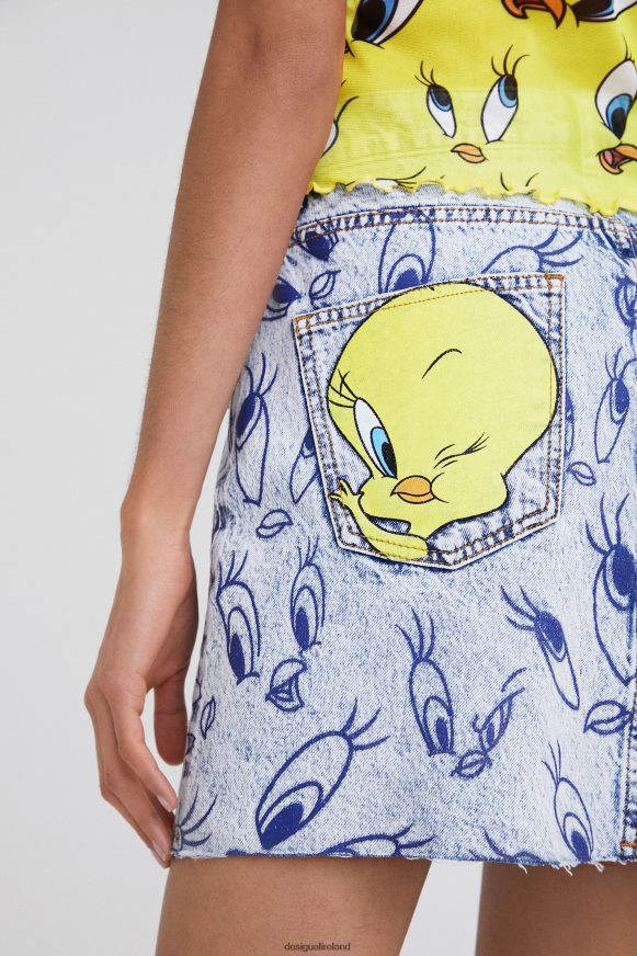 Desigual Women Tweety denim mini skirt Clothing PFVZ0B468