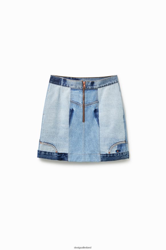 Desigual Women Upcycled denim mini-skirt Clothing PFVZ0B916