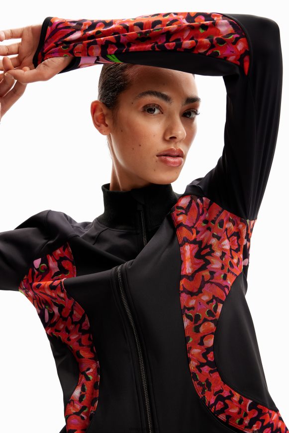 Desigual Women Butterfly sporty jacket Clothing PFVZ0B157