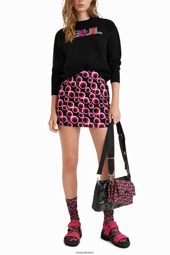 Desigual Women Embroidered knit jumper Clothing PFVZ0B1083
