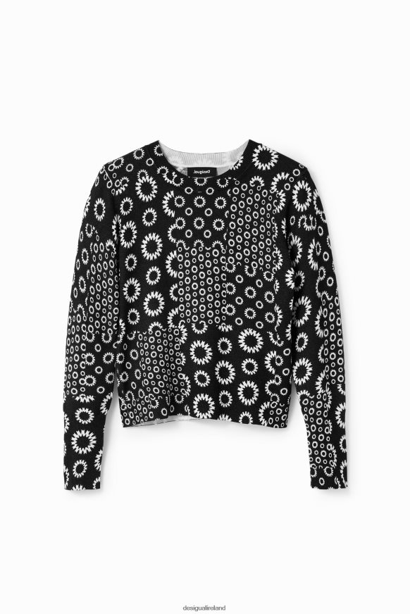 Desigual Women Fine geometric patchwork pullover Clothing PFVZ0B28