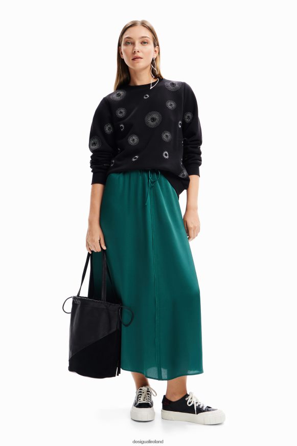Desigual Women Geometric embroidered sweatshirt Clothing PFVZ0B264