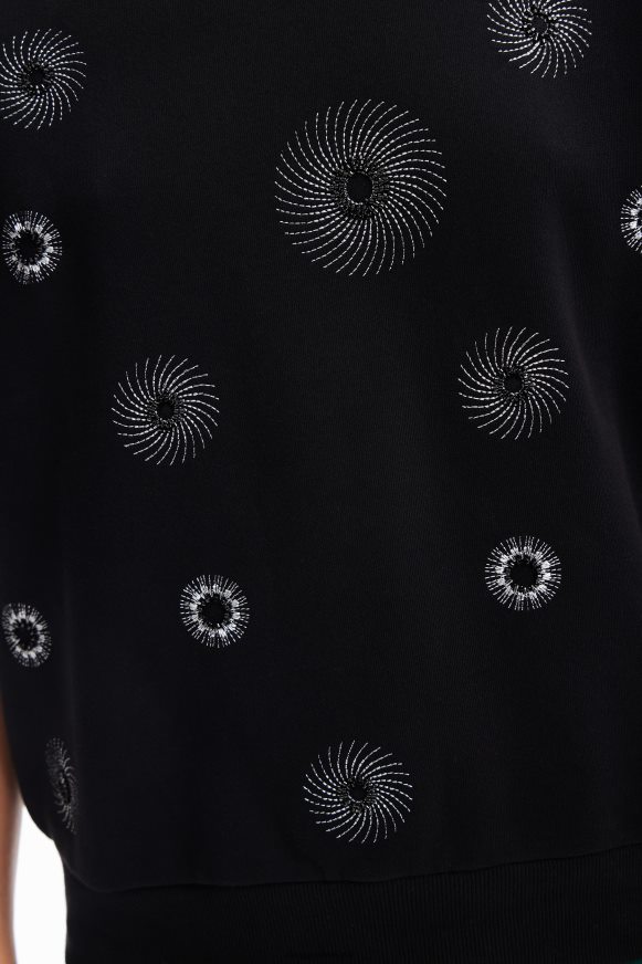 Desigual Women Geometric embroidered sweatshirt Clothing PFVZ0B264