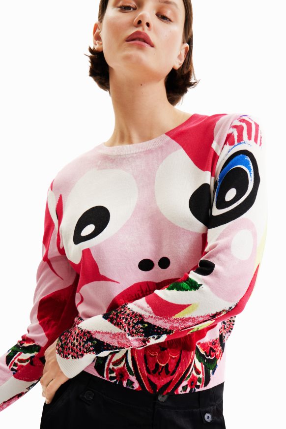 Desigual Women M. Christian Lacroix face pullover Clothing PFVZ0B285