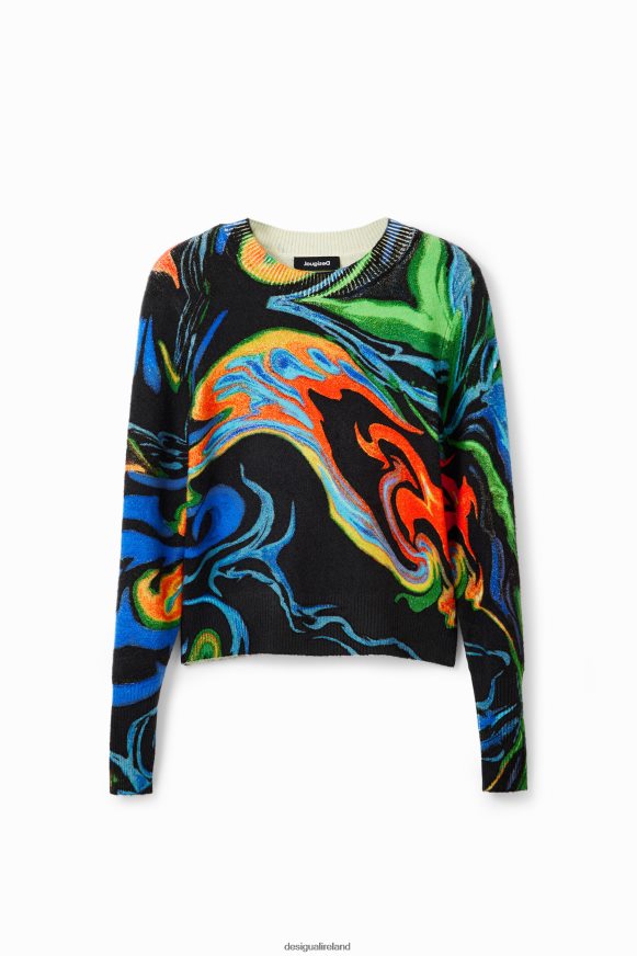 Desigual Women Marbled pullover Clothing PFVZ0B992
