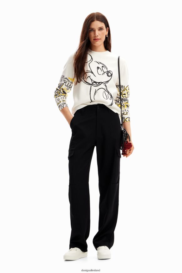 Desigual Women Mickey Mouse embroidered pullover Clothing PFVZ0B15