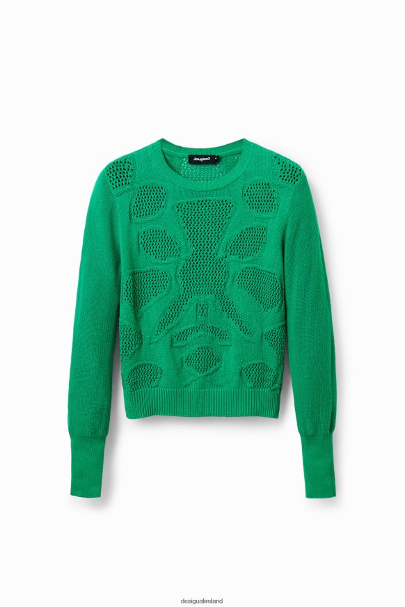 Desigual Women Openwork flower pullover Clothing PFVZ0B295