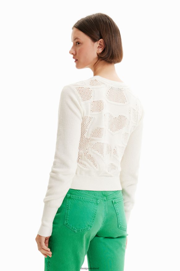 Desigual Women Openwork flower pullover Clothing PFVZ0B638