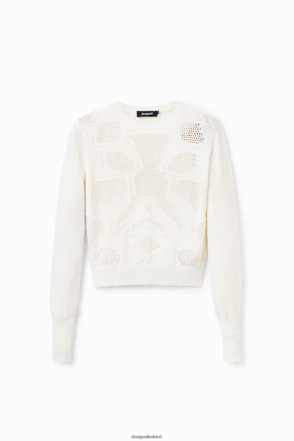 Desigual Women Openwork flower pullover Clothing PFVZ0B638