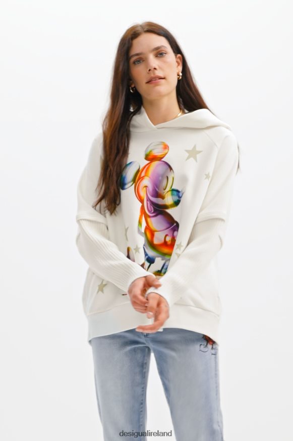 Desigual Women Oversize Mickey Mouse hoodie Clothing PFVZ0B140
