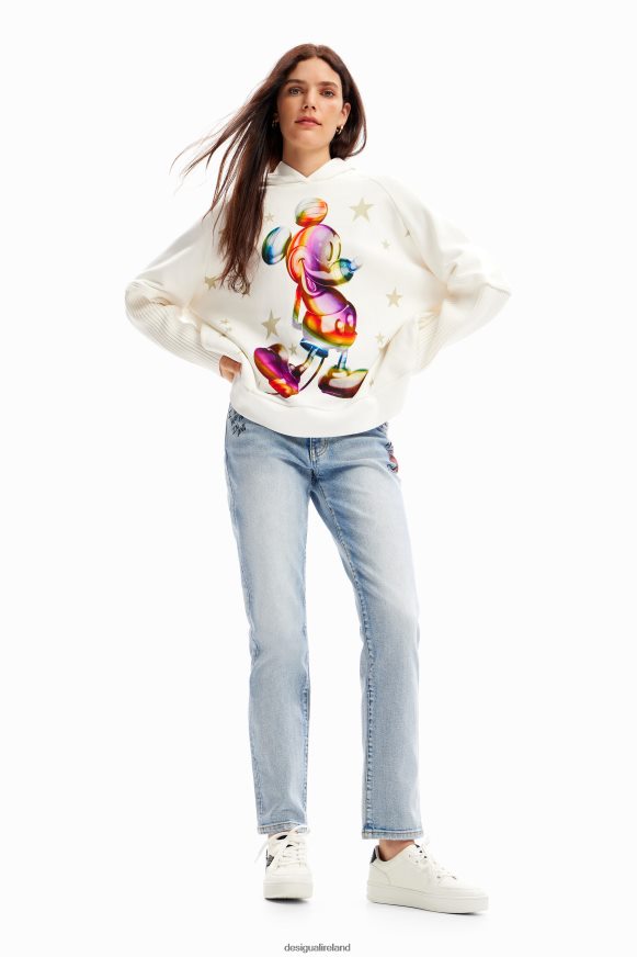 Desigual Women Oversize Mickey Mouse hoodie Clothing PFVZ0B140