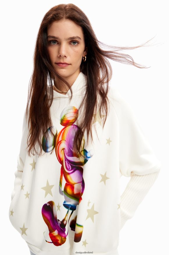 Desigual Women Oversize Mickey Mouse hoodie Clothing PFVZ0B140