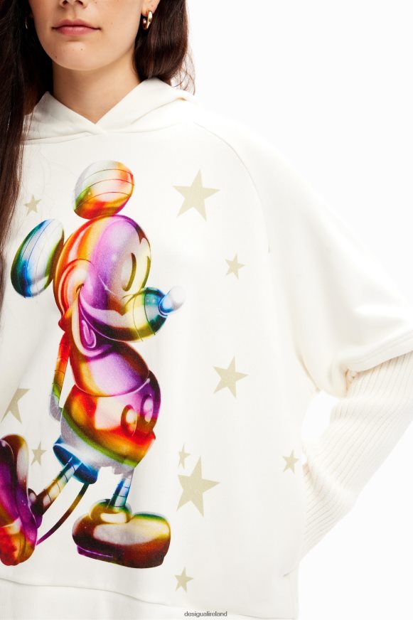 Desigual Women Oversize Mickey Mouse hoodie Clothing PFVZ0B140