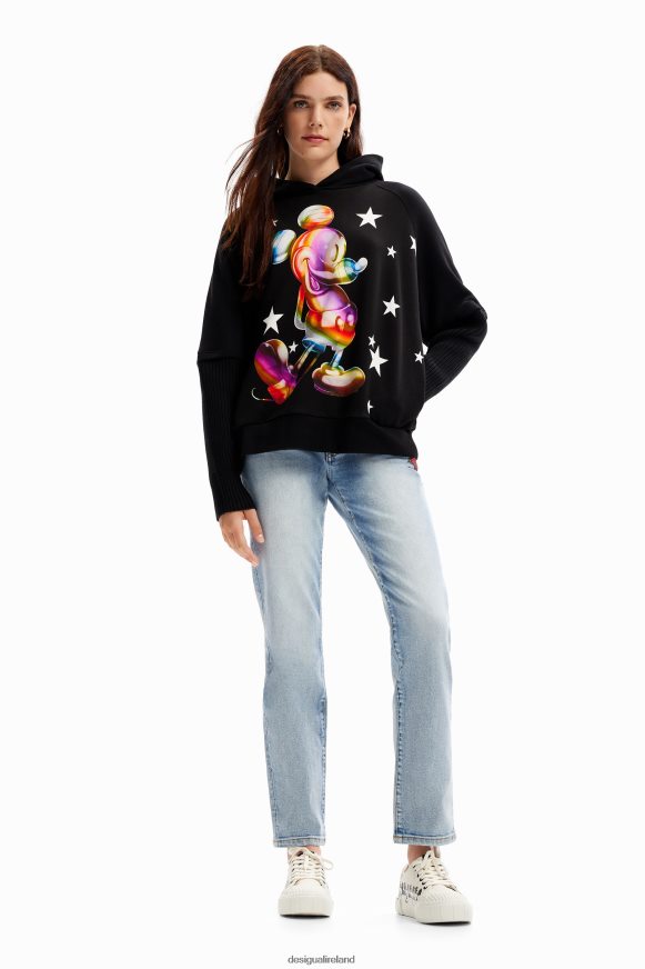 Desigual Women Oversize Mickey Mouse hoodie Clothing PFVZ0B43