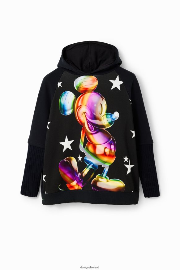 Desigual Women Oversize Mickey Mouse hoodie Clothing PFVZ0B43