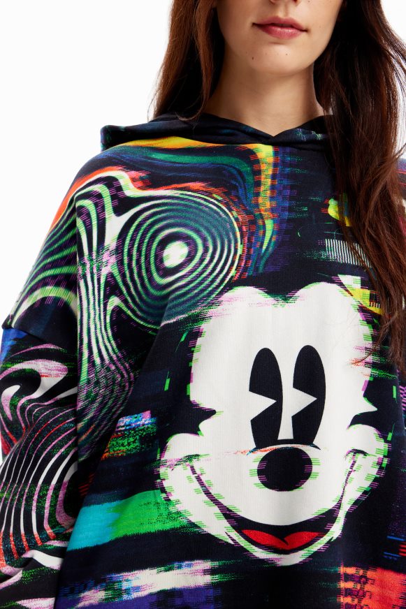 Desigual Women Oversize Mickey Mouse sweatshirt Clothing PFVZ0B34