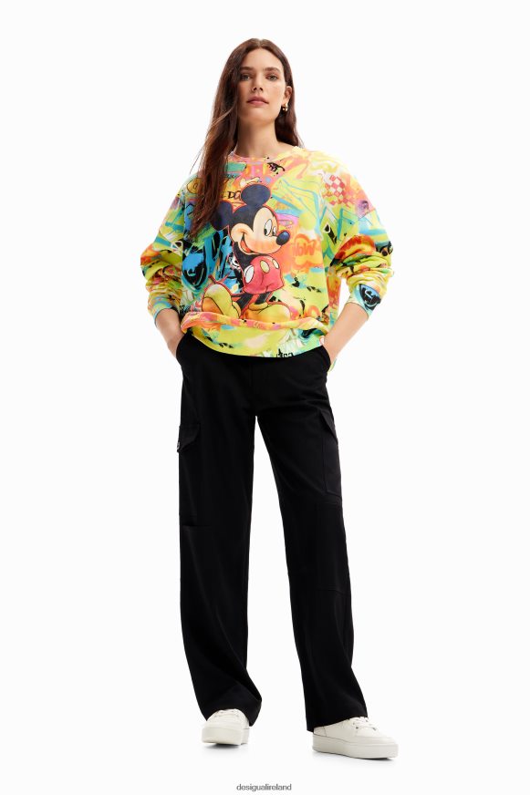Desigual Women Oversize Mickey Mouse sweatshirt Clothing PFVZ0B7