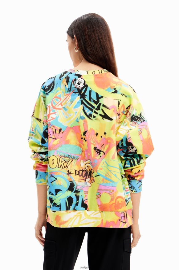 Desigual Women Oversize Mickey Mouse sweatshirt Clothing PFVZ0B7