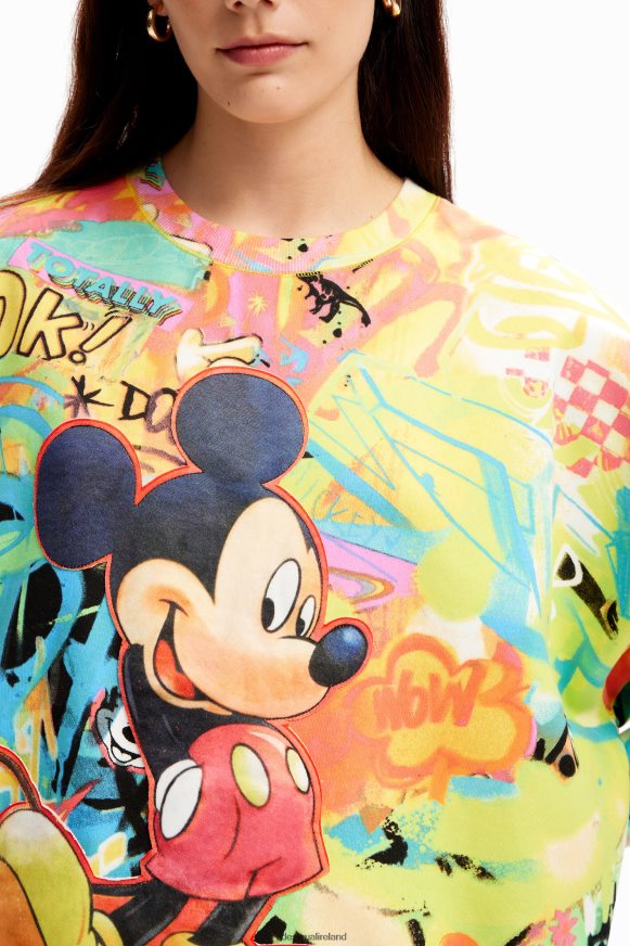 Desigual Women Oversize Mickey Mouse sweatshirt Clothing PFVZ0B7