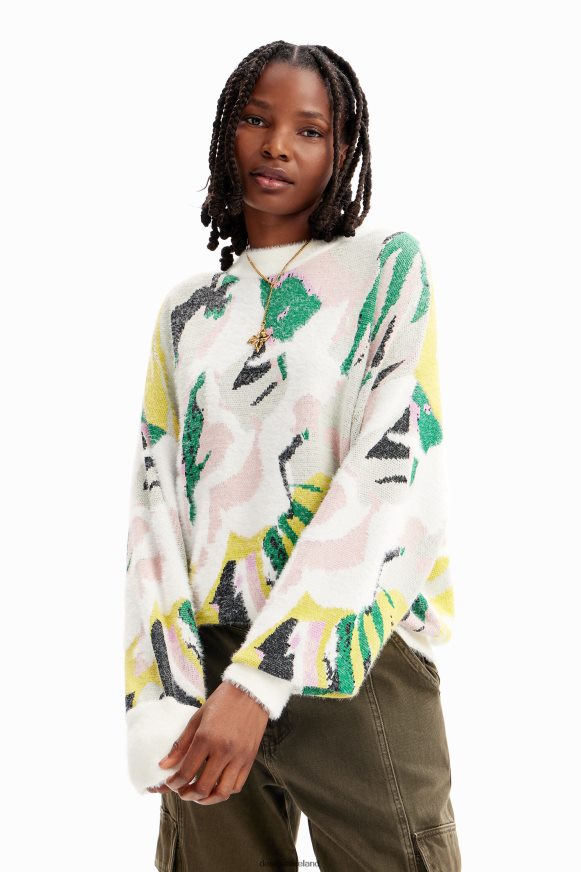 Desigual Women Oversize arty pullover Clothing PFVZ0B210