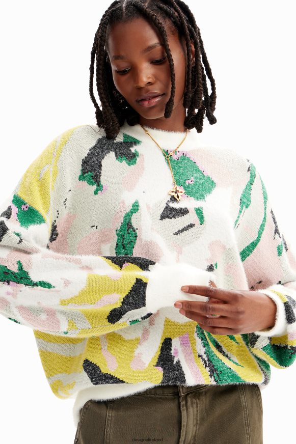Desigual Women Oversize arty pullover Clothing PFVZ0B210