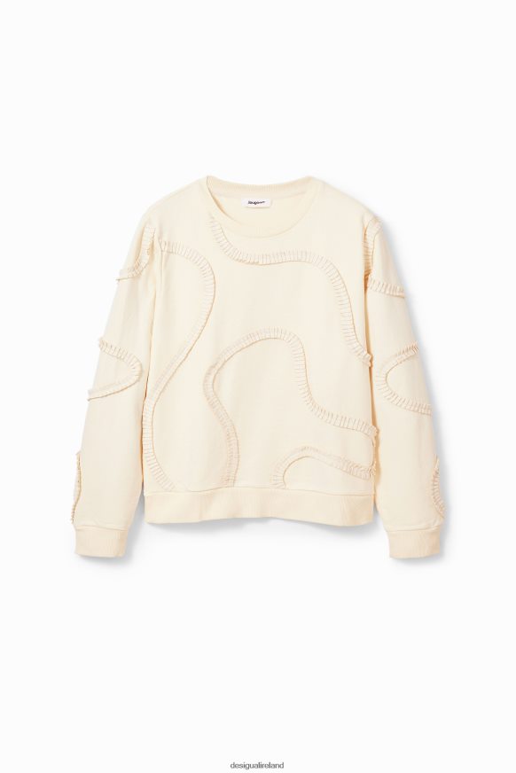 Desigual Women Pleated strip sweatshirt Clothing PFVZ0B26