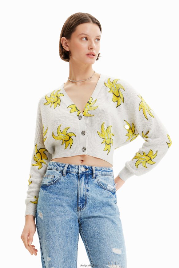 Desigual Women Short knit sun cardigan Clothing PFVZ0B712