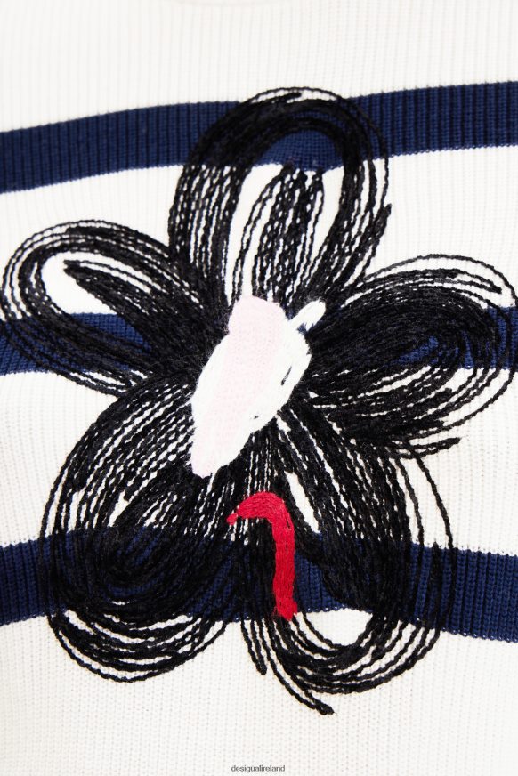 Desigual Women Striped flower pullover Clothing PFVZ0B307