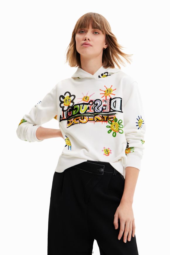 Desigual Women Arty flocked sweatshirt Clothing PFVZ0B974